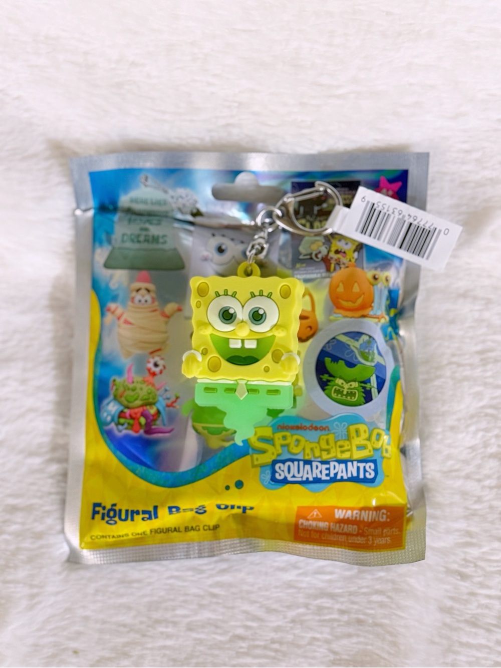 SpongeBob SquarePants Halloween Figural Bag Clip GHOST SPONGEBOB
